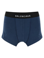Balenciaga Blue Cotton Long Skirt