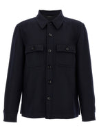 Tom Ford Blue Wool Blouse