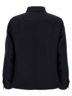 Tom Ford Blue Wool Blouse