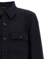 Tom Ford Blue Wool Blouse