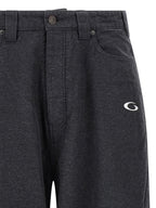 Balenciaga Gray Cotton Casual Pants
