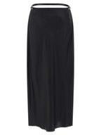 Tom Ford Black Silk Midi Skirt