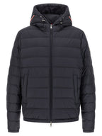 Moncler Blue Polyester Full-Length Jacket