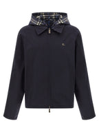 Burberry Blue Cotton Full-Length Jacket