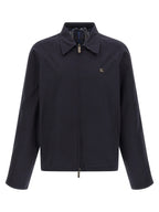 Burberry Blue Cotton Full-Length Jacket