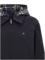 Burberry Blue Cotton Full-Length Jacket