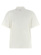 Burberry White Cotton Polo Shirt