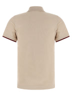 Moncler Beige Cotton Polo Shirt