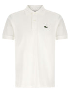 Lacoste White Cotton Polo Shirt
