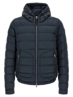Moncler Blue Polyester Full-Length Jacket