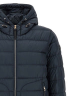 Moncler Blue Polyester Full-Length Jacket