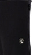 Philipp Plein Black Cotton Joggers (Workout Pants)