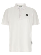 Philipp Plein White Cotton Polo Shirt