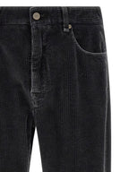 Fendi Gray Cotton Casual Pants