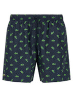 Lacoste Blue Polyester Swim Shorts
