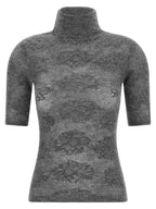 Brunello Cucinelli Gray Silk Cardigan