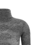 Brunello Cucinelli Gray Silk Cardigan