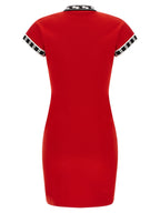 Versace Multicolor Cotton Short Dress
