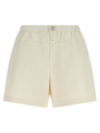 Moncler White Polyester Bermuda Shorts