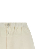 Moncler White Polyester Bermuda Shorts