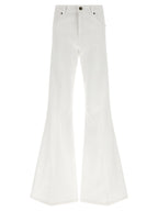 Twinset White Cotton Flared Jeans