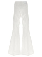 Twinset White Cotton Flared Jeans
