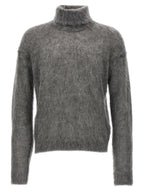 Saint Laurent Gray Wool Cardigan