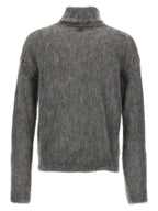 Saint Laurent Gray Wool Cardigan