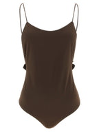 Jacquemus Brown Polyamide One-Piece Swimsuit