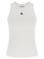 Vivienne Westwood White Cotton Sleeveles T-Shirt