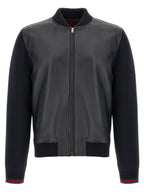 Gucci Blue Lamb Leather Leather Jacket