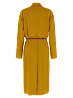 Gucci Bicolor Viscose Midi Dress