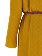 Gucci Bicolor Viscose Midi Dress