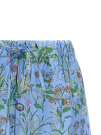 Gucci Blue Silk Bermuda Shorts