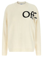 Off-White Bicolor Wool Cardigan