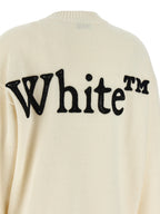 Off-White Bicolor Wool Cardigan