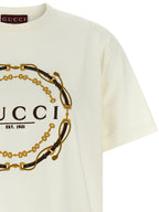 Gucci White Fabric T-Shirt