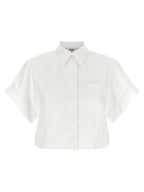 Fendi White Cotton Blouse