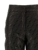 Fendi Brown Cotton Athletic Pants