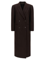 Twinset Brown Wool Coat
