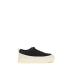 Moncler Black Calf Leather Bos Taurus Athletic Sneakers