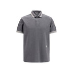 Moncler Gray Cotton Polo Shirt