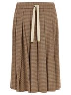 Moncler Beige Viscose Midi Skirt