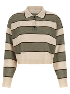 Brunello Cucinelli Multicolor Virgin Wool Polo Shirt