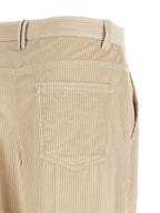 Brunello Cucinelli Beige Cotton Casual Pants