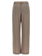 Brunello Cucinelli White Virgin Wool Casual Pants