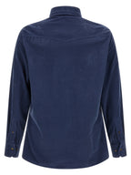 Brunello Cucinelli Blue Cotton Blouse