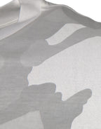 Dolce & Gabbana White Gray Camouflage Cotton Crew Neck T-shirt