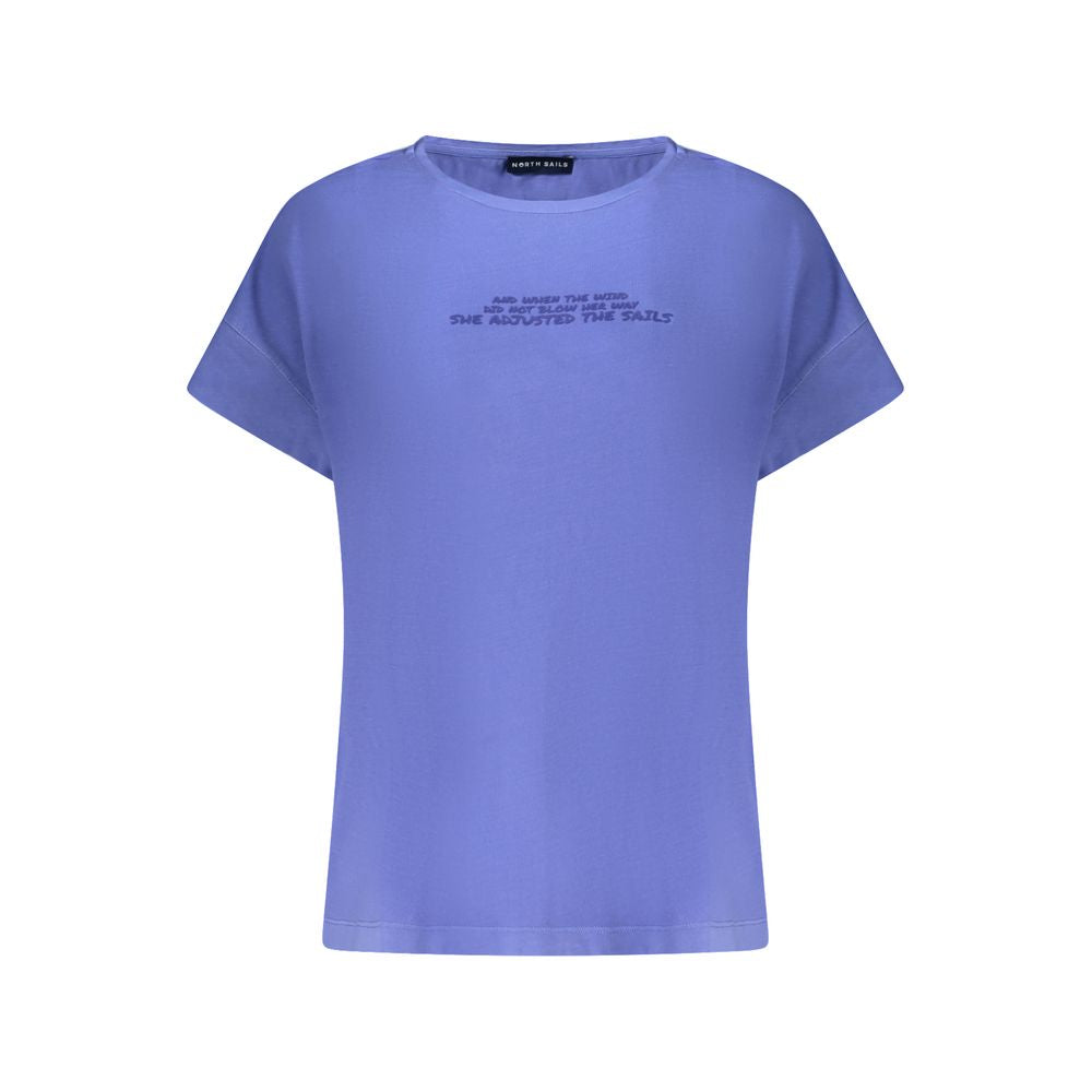North Sails Blue Cotton Women T-Shirt