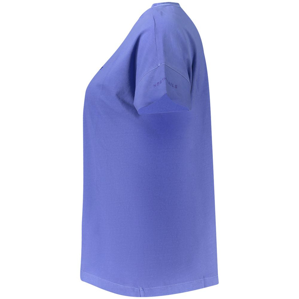 North Sails Blue Cotton Women T-Shirt